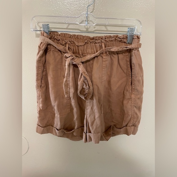 ✨Lucky Brand PaperBag Brown Shorts Size S - Picture 2 of 9